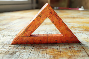 Wall Mural - a diagram of an isosceles trapezoid with labeled angles and sides, depicting the characteristics of 