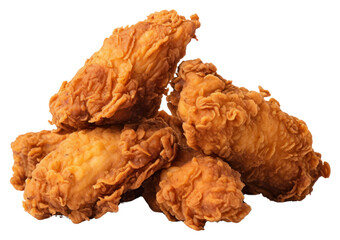 Poster - PNG Fried chicken food white background freshness.