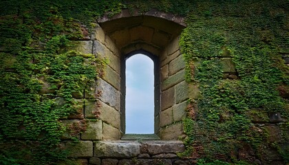 brick wall with window