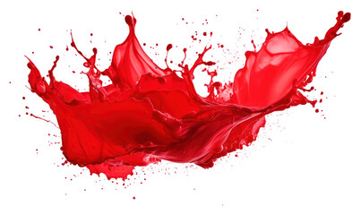 Wall Mural - PNG Red backgrounds white background splattered.