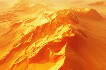 Canvas Print - Aerial View of Desert Dunes