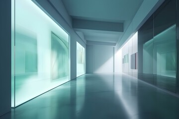 Canvas Print - corridor in building