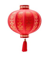 Wall Mural - PNG Chinese paper lantern white background celebration decoration.