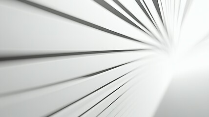 Wall Mural - Abstract White Stripes Converging to a Bright Light