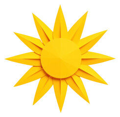 Sticker - PNG Paper sun white background fragility.