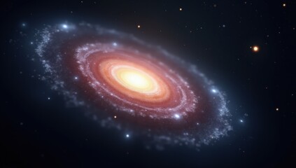 Wall Mural - Spiral galaxy with dust lanes