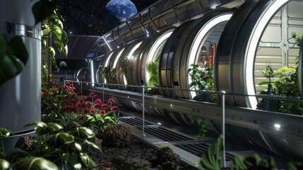 Wall Mural - Space Station Greenhouse