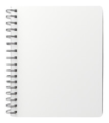 Canvas Print - PNG Blank spiral notebook diary white page.