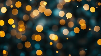 Wall Mural - Colorful bokeh lights create a dreamy background in a festive atmosphere during evening celebrations