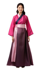 Canvas Print - PNG Korean fashion kimono dress.