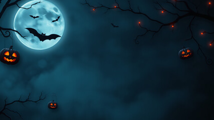 halloween background with pumpkin