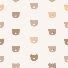 seamless pattern with teddy bears