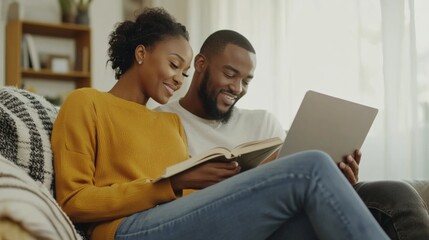 Wall Mural - Cozy Reading Together