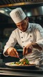 © Damerfie - Chef Preparing Gourmet Dish