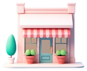 Canvas Print - PNG Confectionery architecture investment dollhouse.