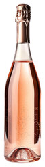 Sticker - Elegant sparkling rose wine bottle