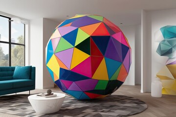 Dynamic 3D Geometric Spheres in Modern Design