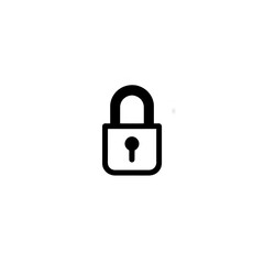 Lock Icon Minimal, Simple Logo Lock