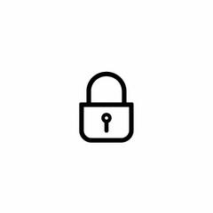 Lock Icon Minimal, Simple Logo Lock