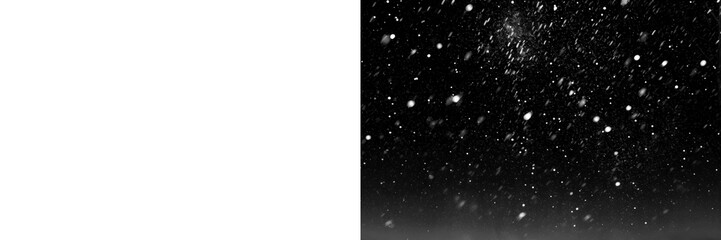 Wall Mural - png snowfall winter black white contrast