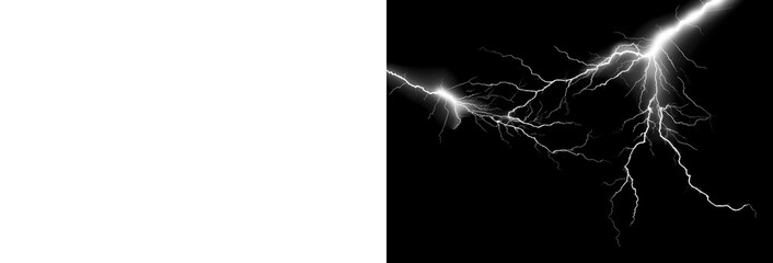 Poster - PNG Electric lightning bolt vector illustration