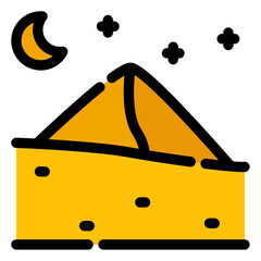 Sticker - desert night icon 