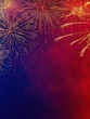 © Business Pics - New Year fireworks with room for text, creating an abstract holiday backdrop. Background image, 2024, christmas background.