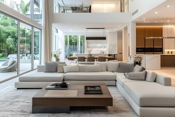 clean modern living room