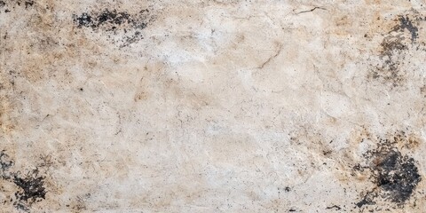 Poster - Beige Stone Texture with Black Stains and Cracks