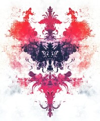 Poster - Abstract design featuring vibrant colors and intricate shapes.