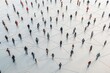 © dendyh7 - Simple people shapes connected by lines created with Generative AI