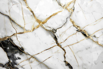 Wall Mural - white marble background with golden line