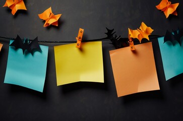 autumn leaves on a wooden background