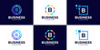 © godbless99 - Collection of Technology letter B logo design template. Initials symbol for Business, Start up, Artificial Intelligence.