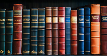 books in a row, books in a line