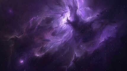 purple nebula in deep space