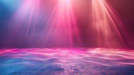 Wall Mural - stage lights creating a wave-like effect