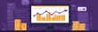 © Naruekaphon - This illustration symbolizes online business growth, with an upward trend line representing increasing revenue. The stacks of gold coins represent financial gain, while the computer screen shows a cle
