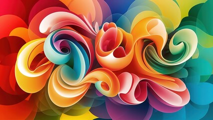 colorful dynamic fluid shape background design. made with generative Ai
