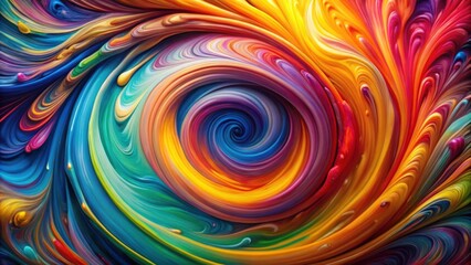 Wall Mural - Vibrant swirling paint mixture , colorful, abstract, artistic, background, creative, vibrant, dynamic, fluid, movement, energetic