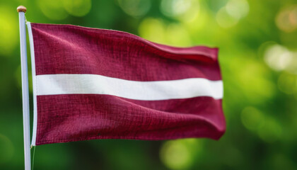 Poster - the flag of Latvia. holidays in Latvia