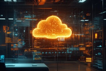 Wall Mural - cloud computing technology