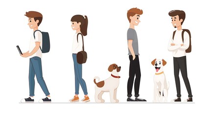 A human-animal communication translator app development team, where developers create technologies that enable direct communication between humans and animals, pushing the boundaries of interaction 
