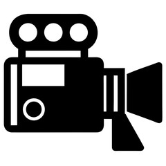 Wall Mural - video camera icon vector