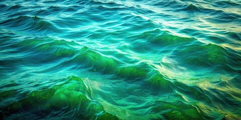 Green abstract texture resembling the sea and ocean depths, green, abstract, texture, background, art, underwater, marine, depth