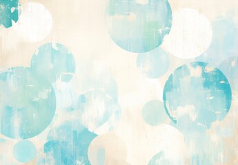 Soft Pastel Background with Light Teal and White Geometric Shapes