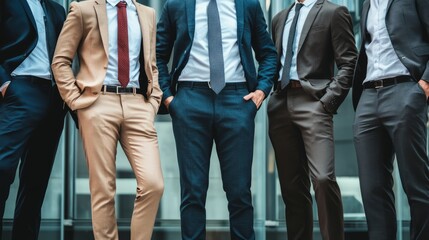 Dynamic collaboration: Different professionals participate in productive business meetings, businessmen with different fashion clothes 