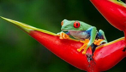 Nature's Vibrant Gem: The Red-Eyed Tree Frog