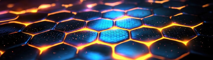 Poster - Abstract hexagon pattern