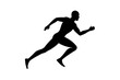© Trendy CraftSVG  - running men side view of vector runner silhouette